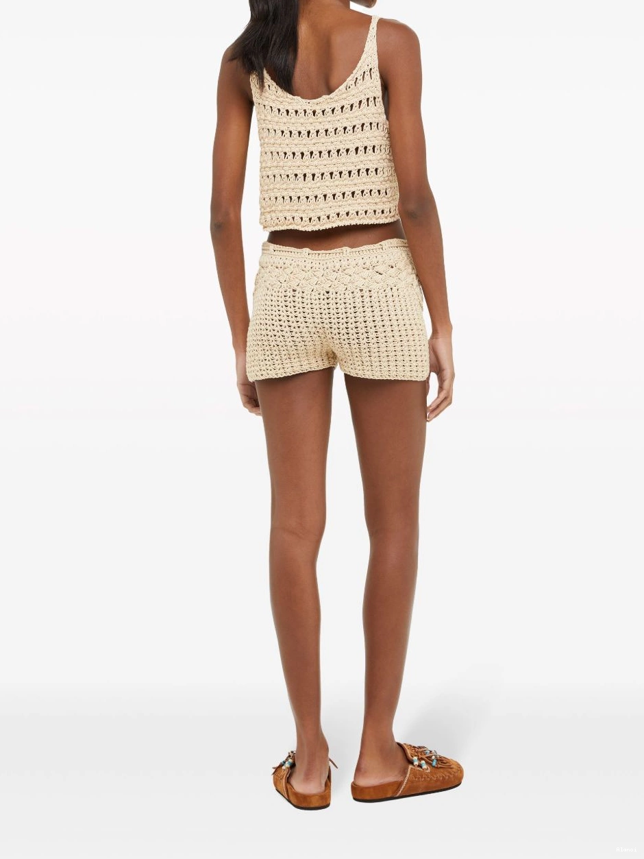 Affordable Shell woven cotton Women Conch Alanui shorts 0816